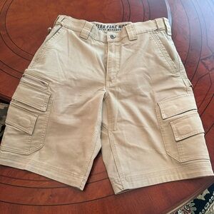 Duluth Trading Co Tan Cargo Shorts with Sturdy Cotton Blend